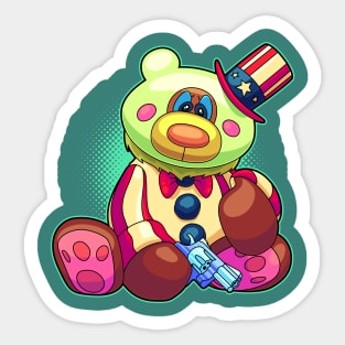 Horror Teddy Bear 8 Sticker